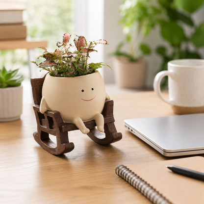 Happy Rocker Planter