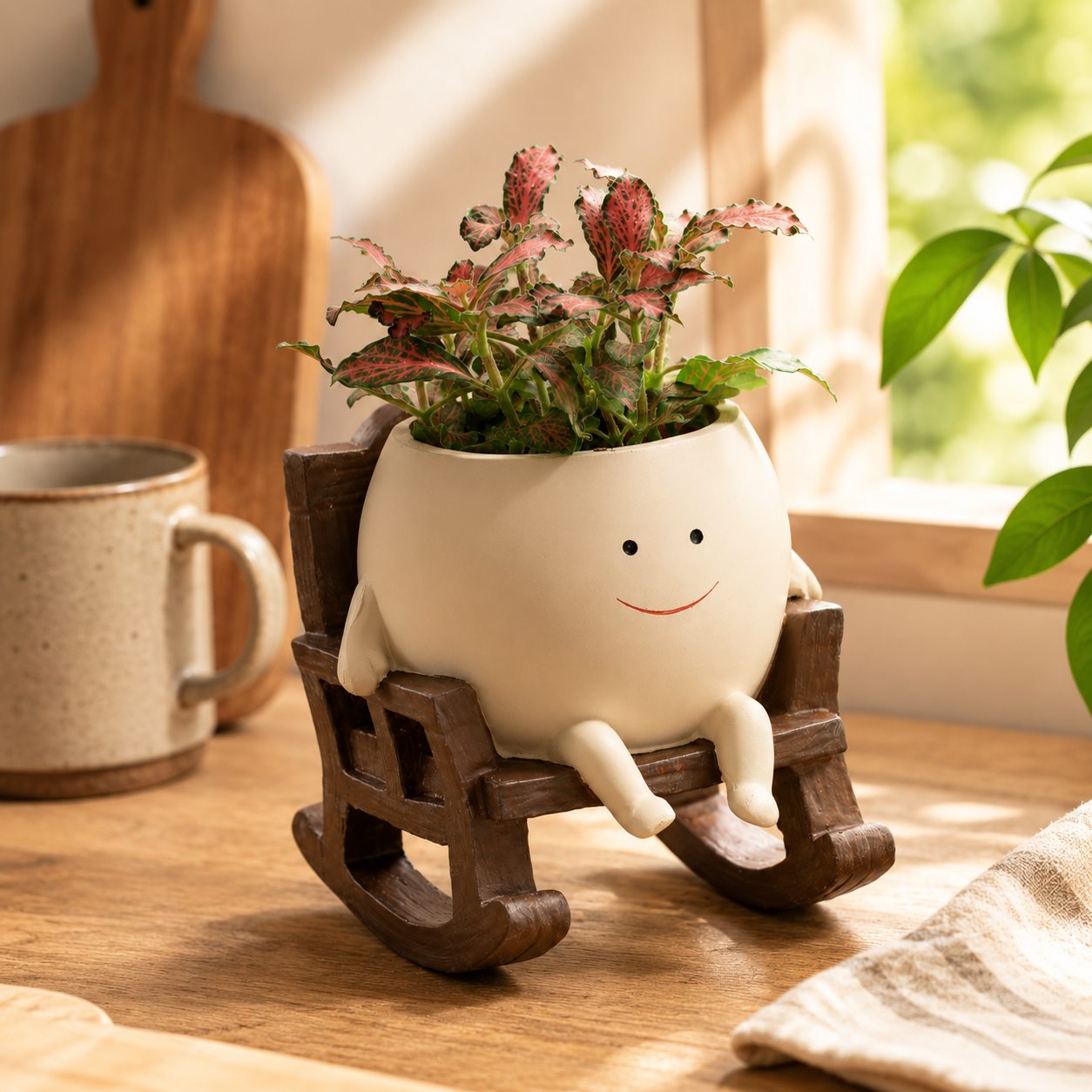 Happy Rocker Planter